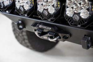 Chevrolet Silverado 2500 Bumper - Front - Addictive Desert Designs - Bomber HD - Hammer Black with Satin Black panels - `20-`27 Chevrolet Silverado 2500 Bumper - Front - Addictive Desert Designs - Bomber HD - Hammer Black with Satin Black panels - `20-`27